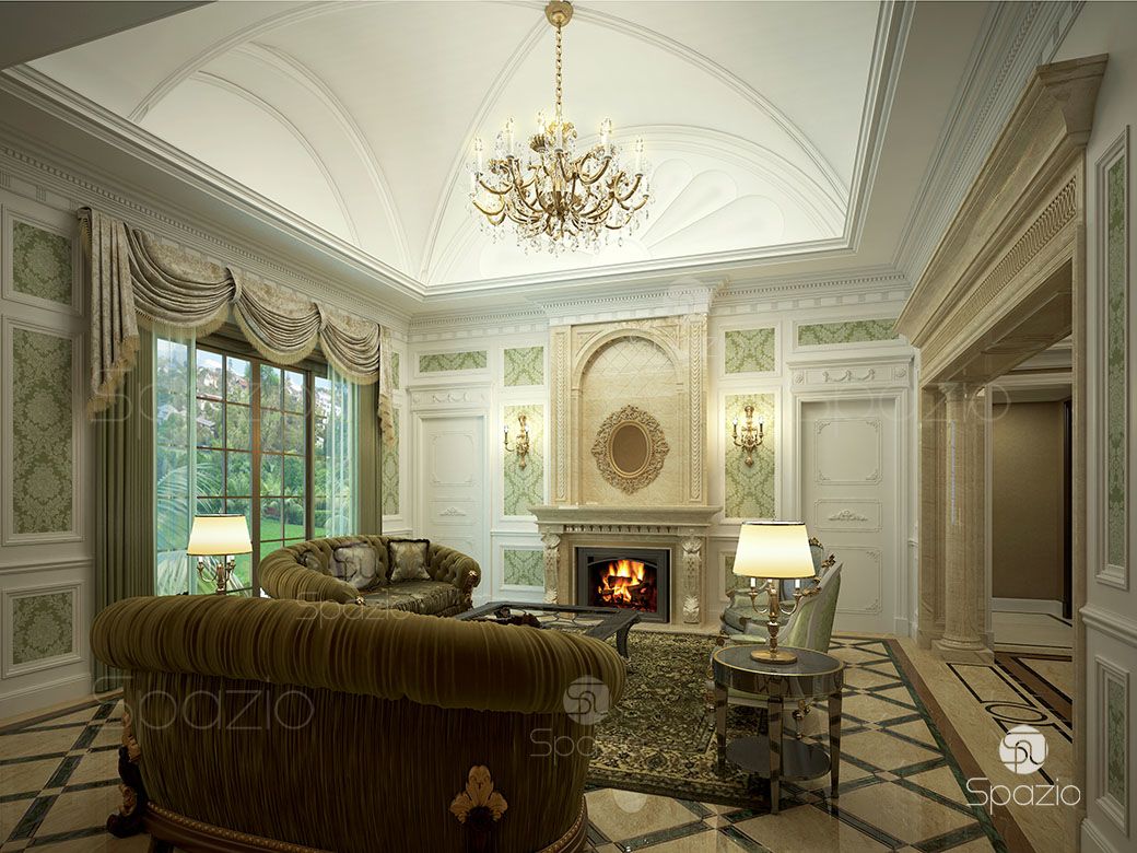Living room palace interior design Dubai 1