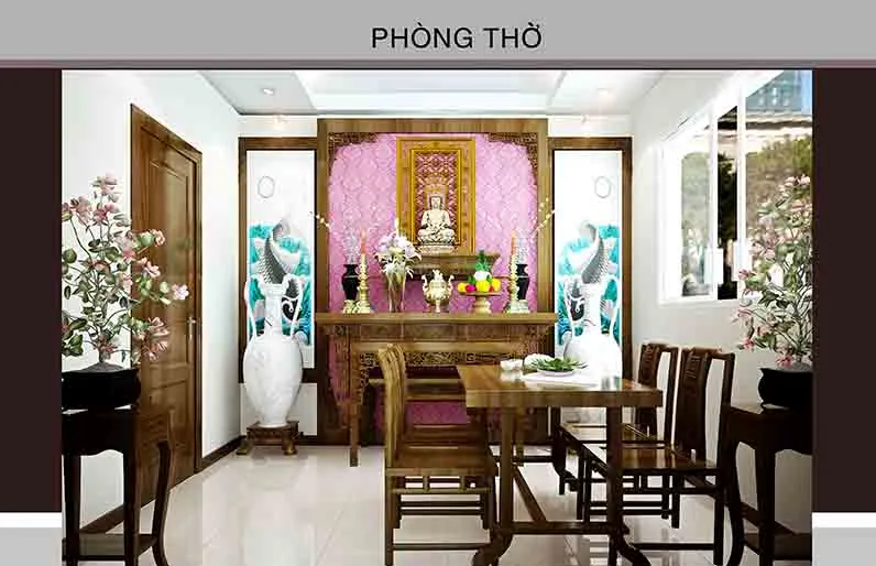 thiet ke phong tho sang trong